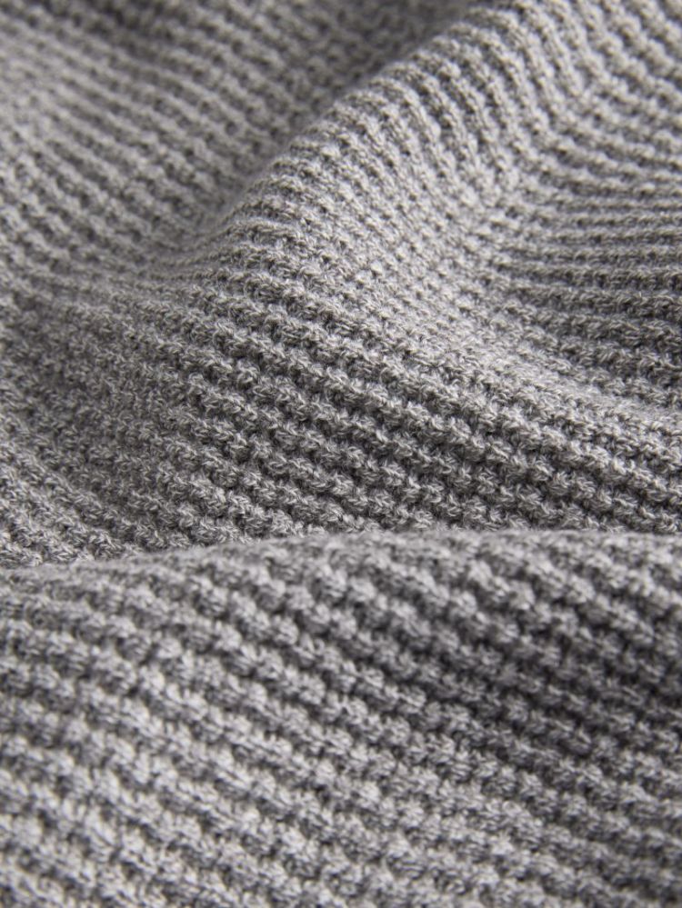 JPRBLUSTANLEY KNIT HALF ZIP BF 176543001 Charc