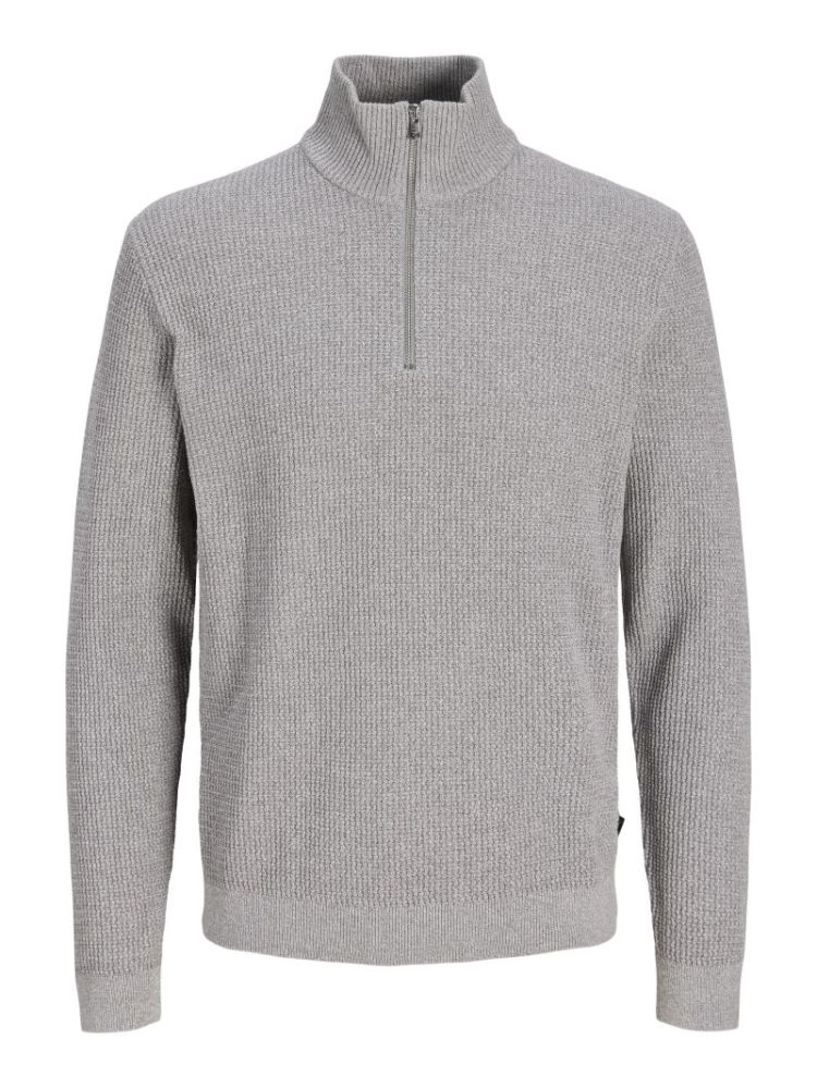 JPRBLUSTANLEY KNIT HALF ZIP BF 176543001 Charc