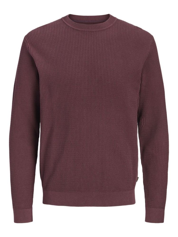 JPRBLUSTANLEY KNIT CREW NECK B 177232002 Tawny