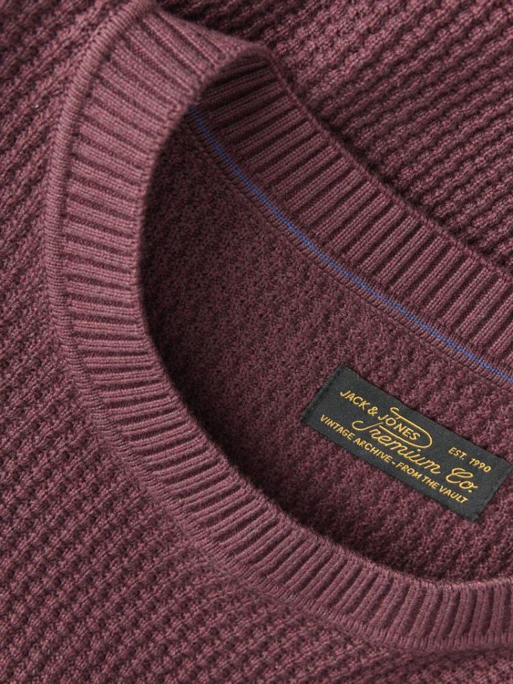 JPRBLUSTANLEY KNIT CREW NECK B 177232002 Tawny