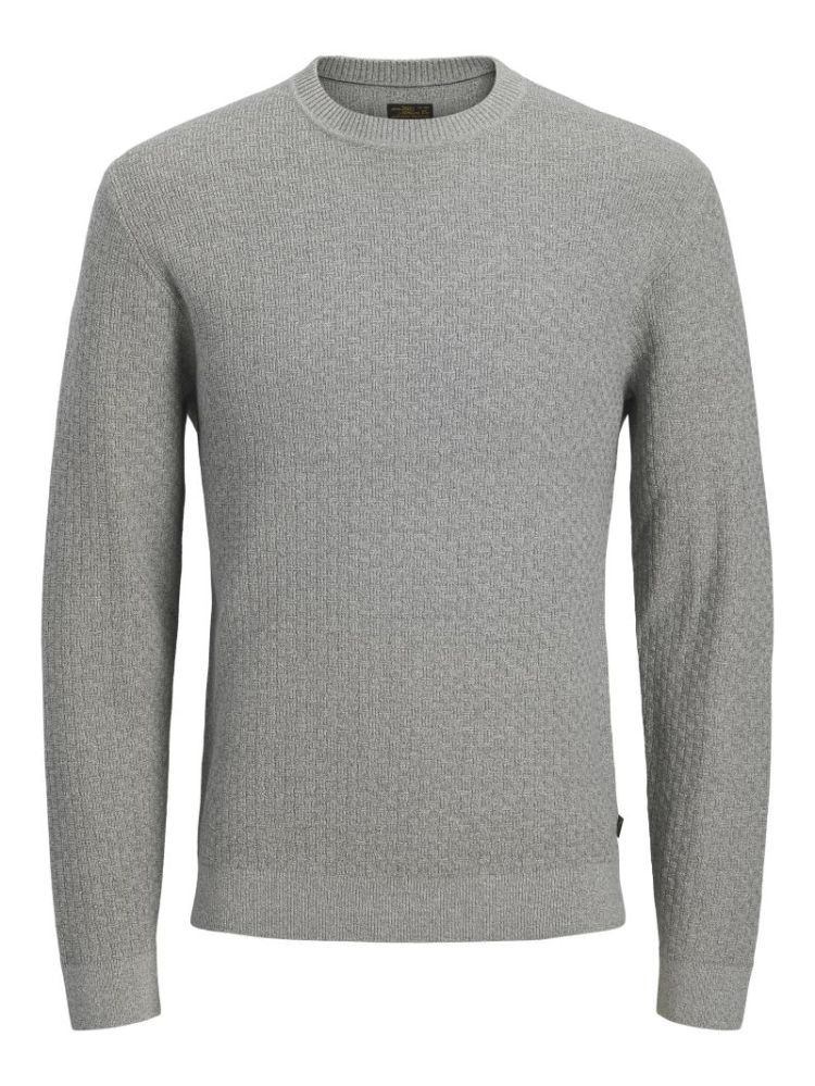 JPRBLUSTANLEY KNIT CREW NECK B 176543003 Charc