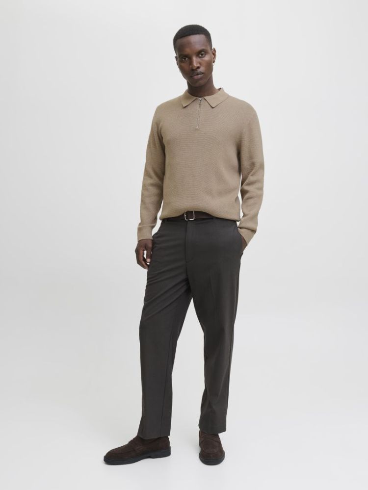 JPRMILANO STITCH KNIT ZIP POLO 176595001 Greig