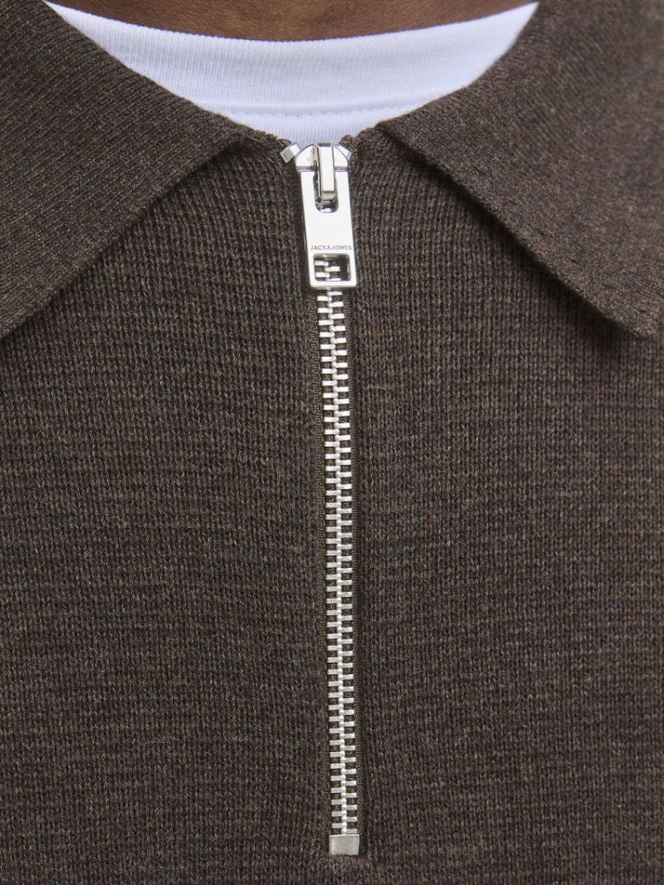 JPRMILANO STITCH KNIT ZIP POLO 176190001 Delic