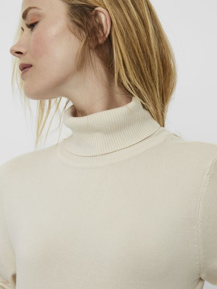 VMGLORY LS ROLLNECK BLOUSE GA 222913 Birch