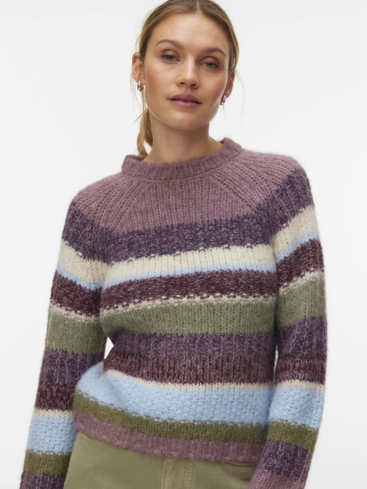 VMOSAKA LS HIGHNECK PULLOVER B 181684001 Cashm