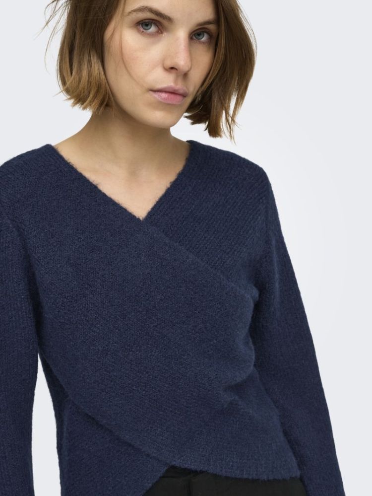 ONLMAGGIE LS CROSS V-NECK CC K 194962001 Night