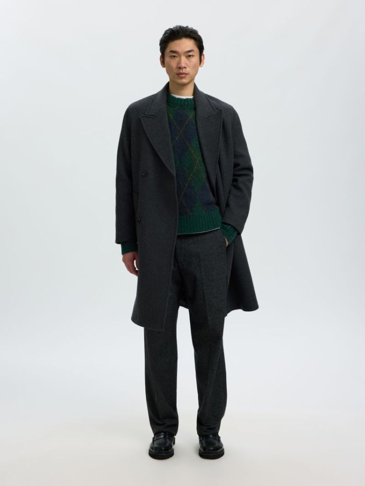 SLMRAI LS KNIT ARGYLE CREW NEC 181172004 Pine