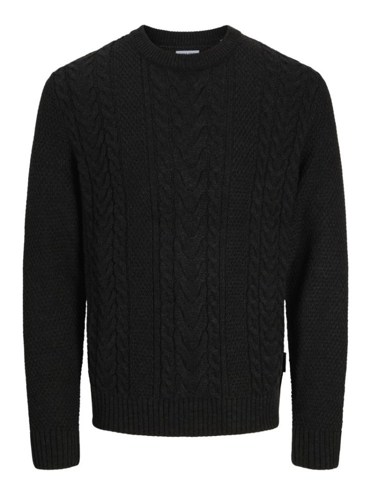 JJJAMES KNIT CREW NECK 179084 Dark Gre