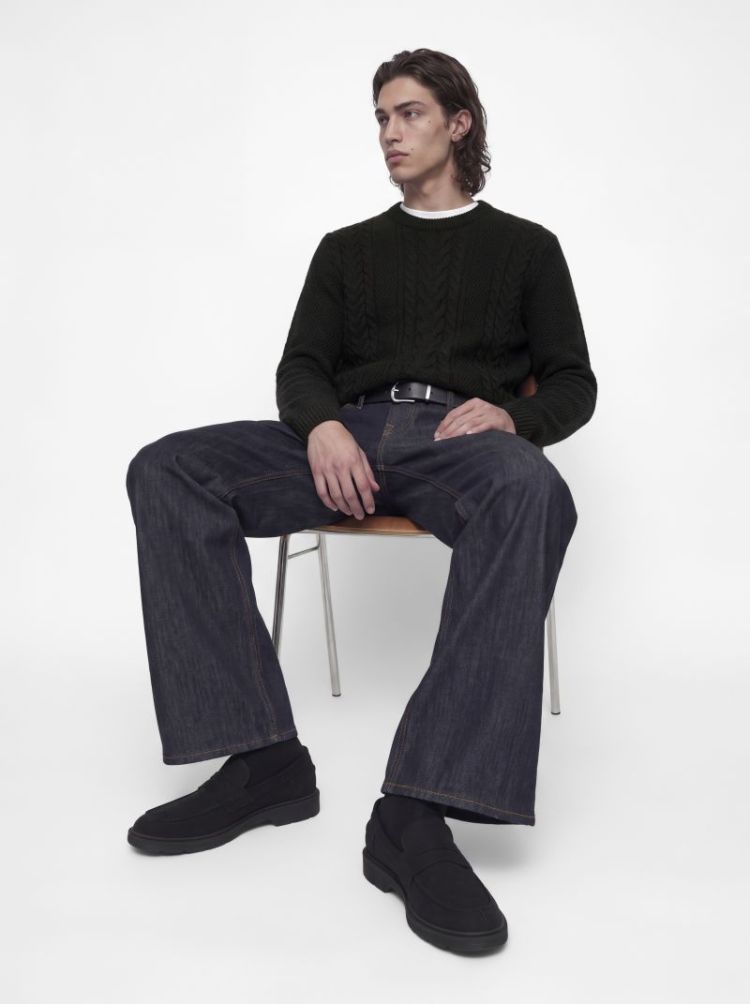 JJJAMES KNIT CREW NECK 179084 Dark Gre