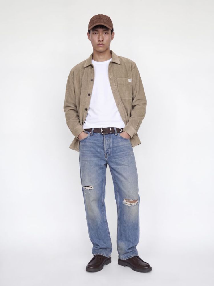 JJZAC CORDUROY OVERSHIRT LS 176552 Crockery