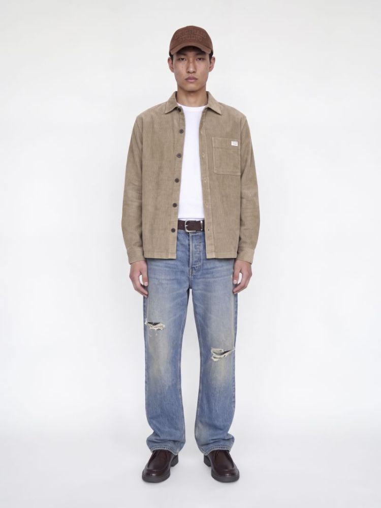 JJZAC CORDUROY OVERSHIRT LS 176552 Crockery