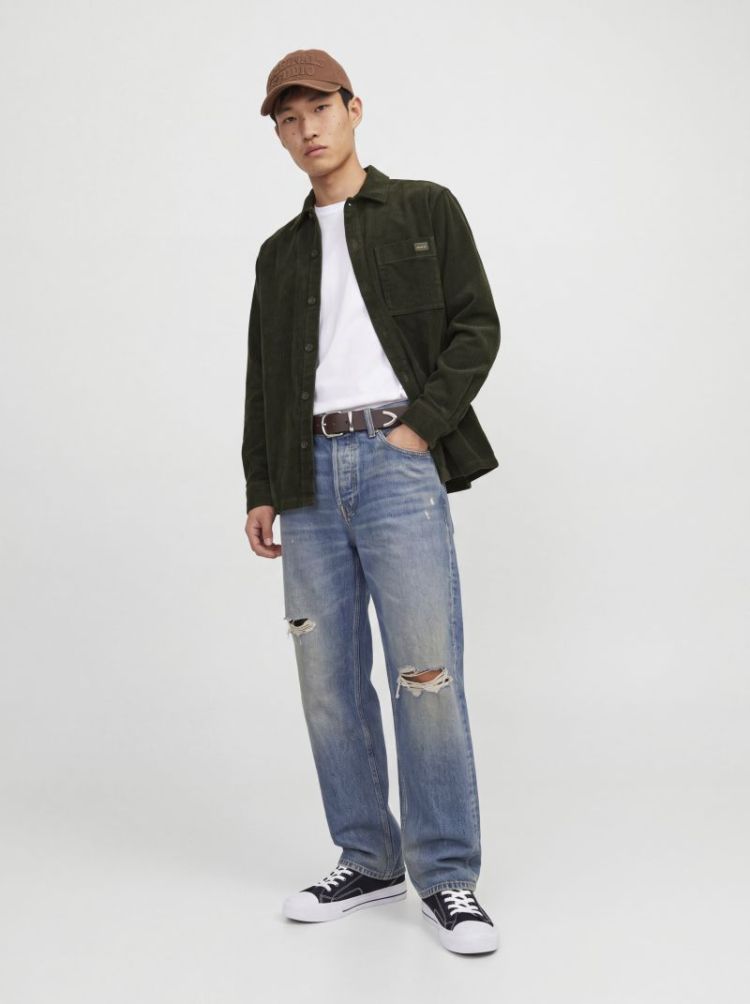 JJZAC CORDUROY OVERSHIRT LS 176668 Rosin