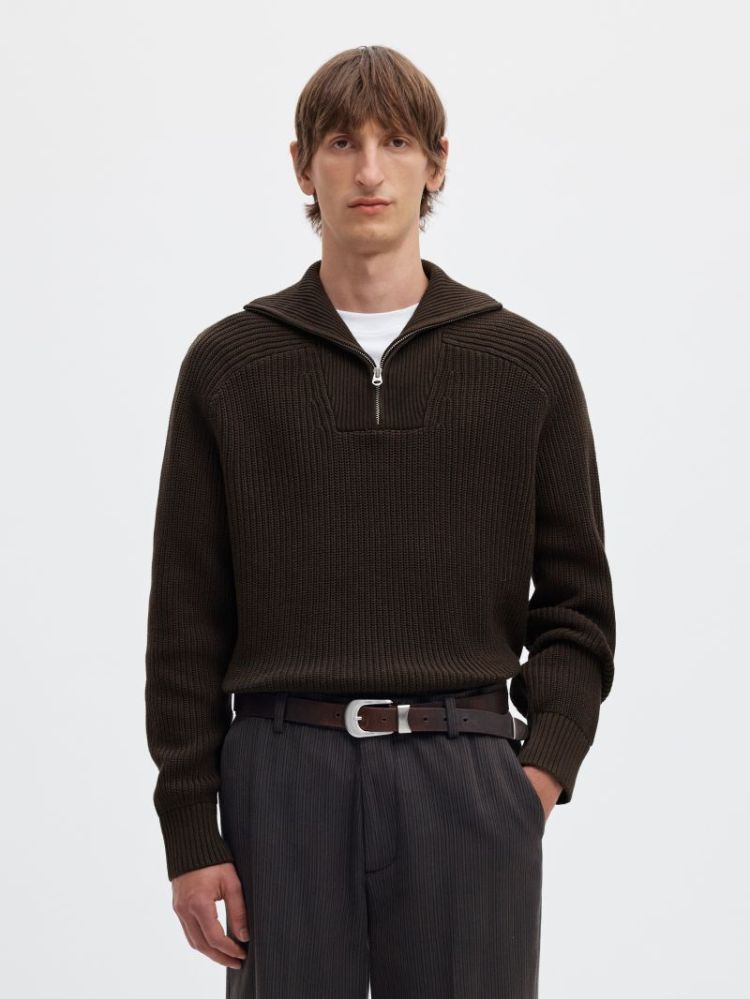 SLMPIM LS KNIT HALF ZIP CAMP 180751 Delicios