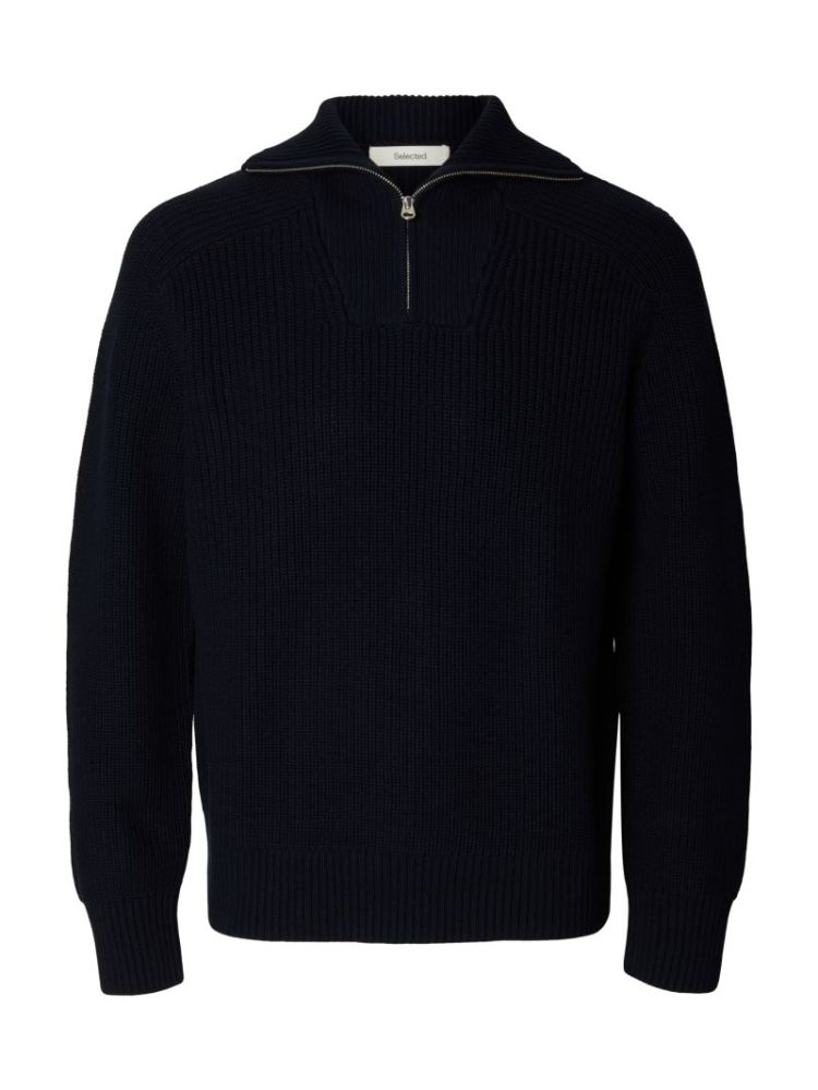 SLMPIM LS KNIT HALF ZIP CAMP 186839 Sky Capt
